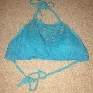 Hollister Crocheted Halter Bikini Top